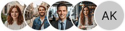 Multiple investor profile avatars on Zenith Vaultix trading review block